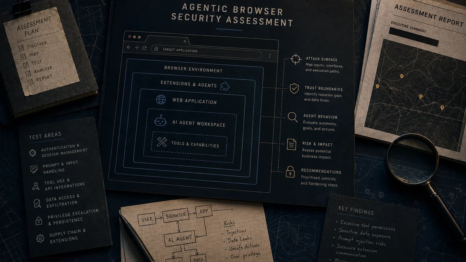 Agentic Browser Security Assessment