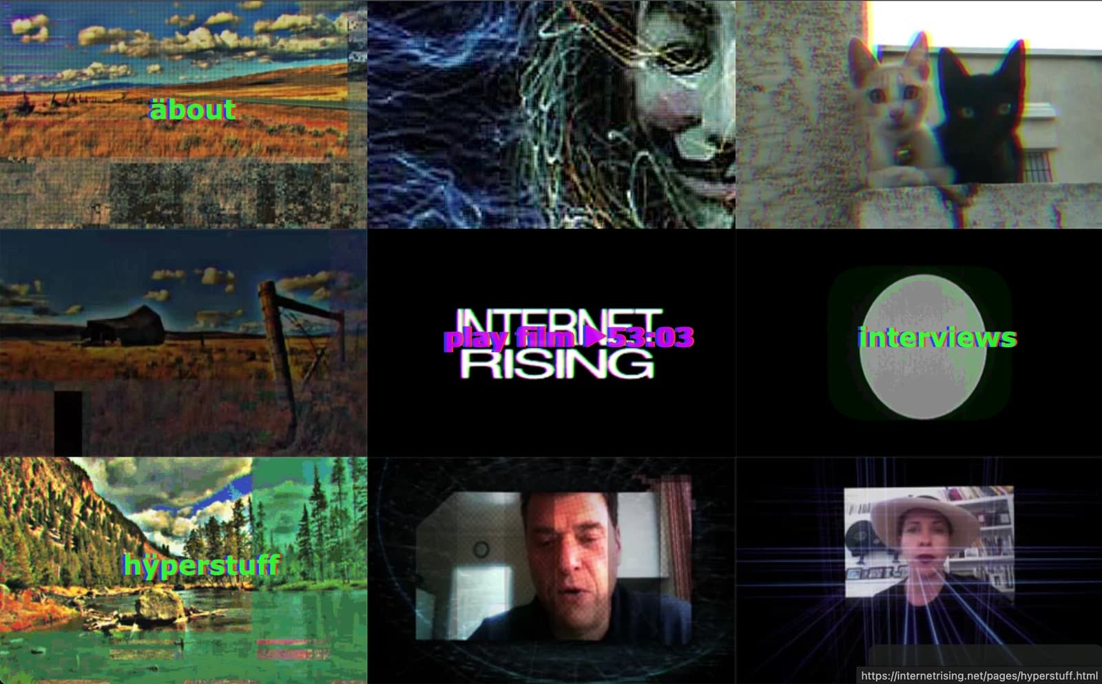 Internet Rising documentary portfolio cover