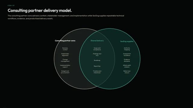 Consulting partner delivery model.