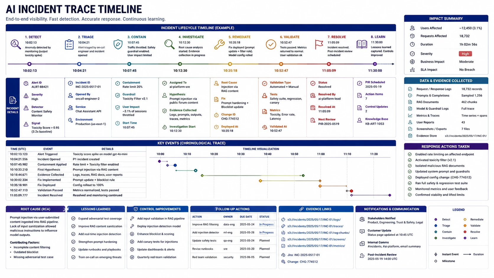 Figure 8: Model and provider risk assessment covering hosting mode, data-use terms, version strategy, regional controls, fallback, and change monitoring